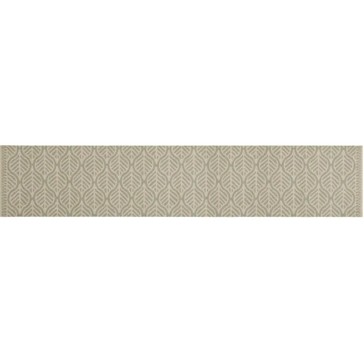 vidaXL Küchenteppich Waschbar Blätter 60x300 cm Samt 4005634