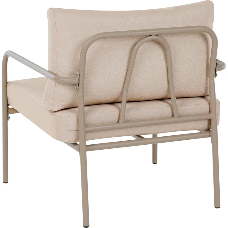 Lounge Set mit Tisch 4-Sitzer NESSO Metall Hellbeige – Bild 9