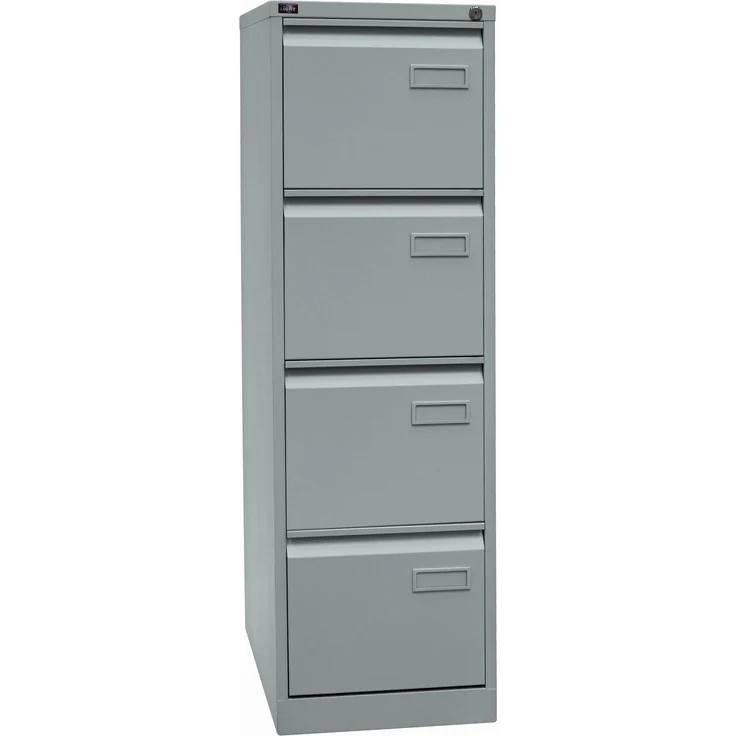 Bisley LIGHT Hängeregistraturschrank, einbahnig, DIN A4, 4 HR-Schubladen, Farbe silber – Bild 2