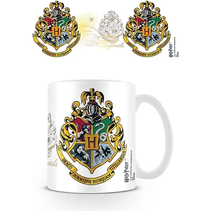 Harry Potter Wizarding World Hogwarts Crest Wappen Tasse