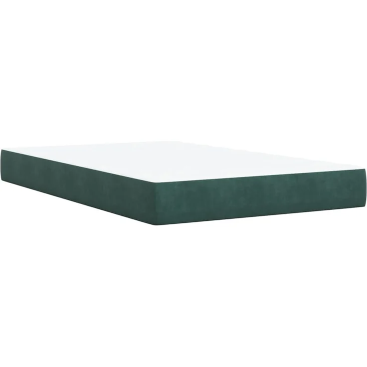 vidaXL Boxspringbett mit Matratze Dunkelgrün 120x190 cm Samt 3286261 – Bild 6