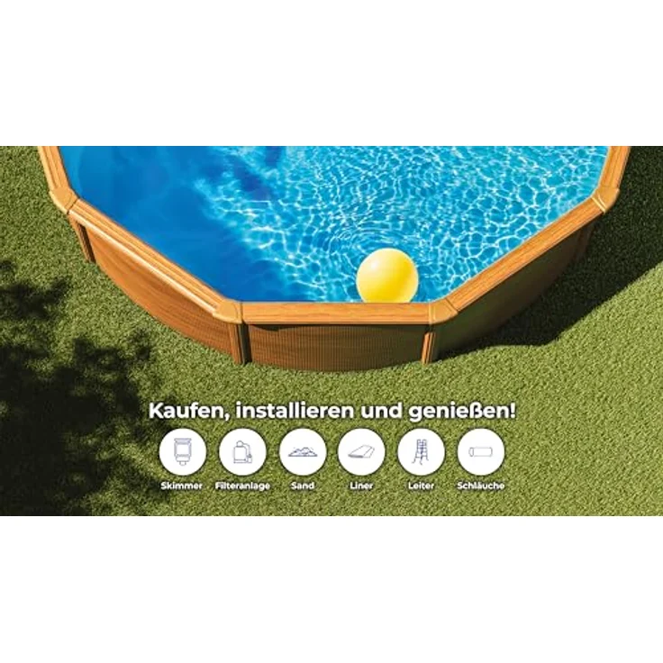 Pacific Stahlwandpool Rund Ø 350 x 120 cm – Bild 5