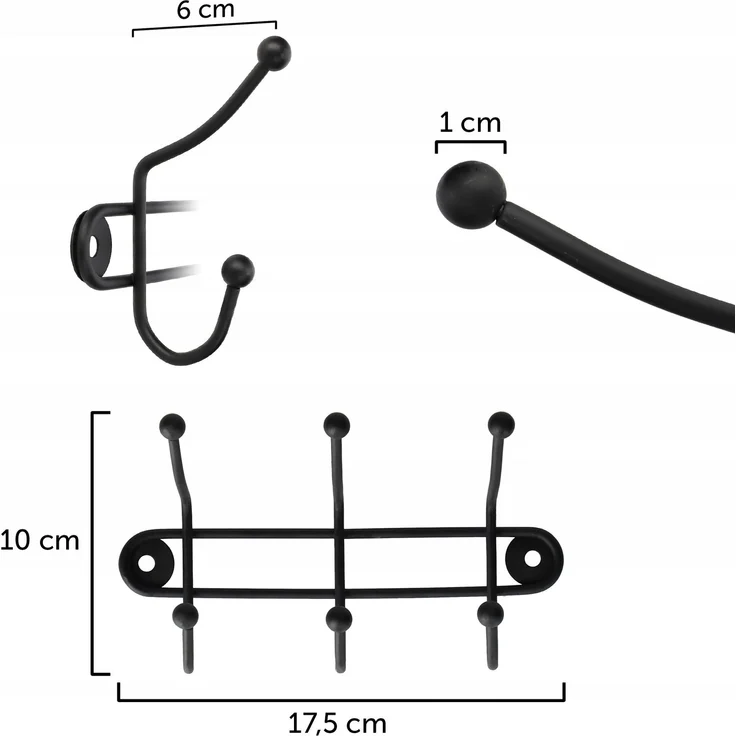 KADAX Wandhalter für Kleiderhalter 3+7 Haken – Bild 4