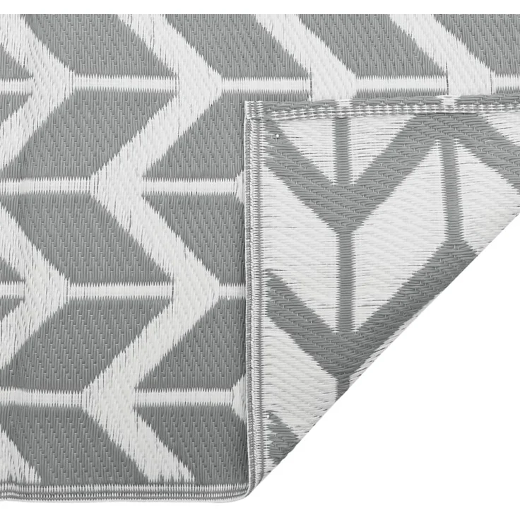 vidaXL Outdoor-Teppich ARAKIL Grau 120x180 cm PP 368542 – Bild 4
