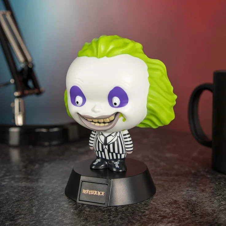 Paladone Beetlejuice Icon Light BDP Umgebungsbeleuchtung Mehrfarben Kunststoff Badezimmer Kinderzimmer Akku AAA – Bild 4