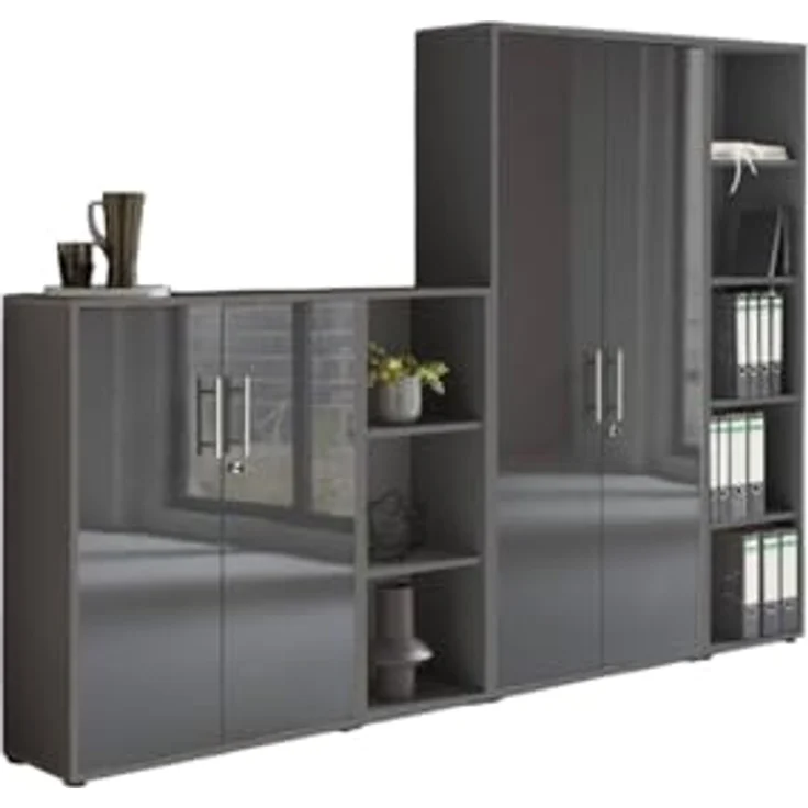 moebel-dich-auf Aktenschrank OFFICE EDITION (Set 4, abschließbar, Metallgriffen) Made in Germany – Bild 4