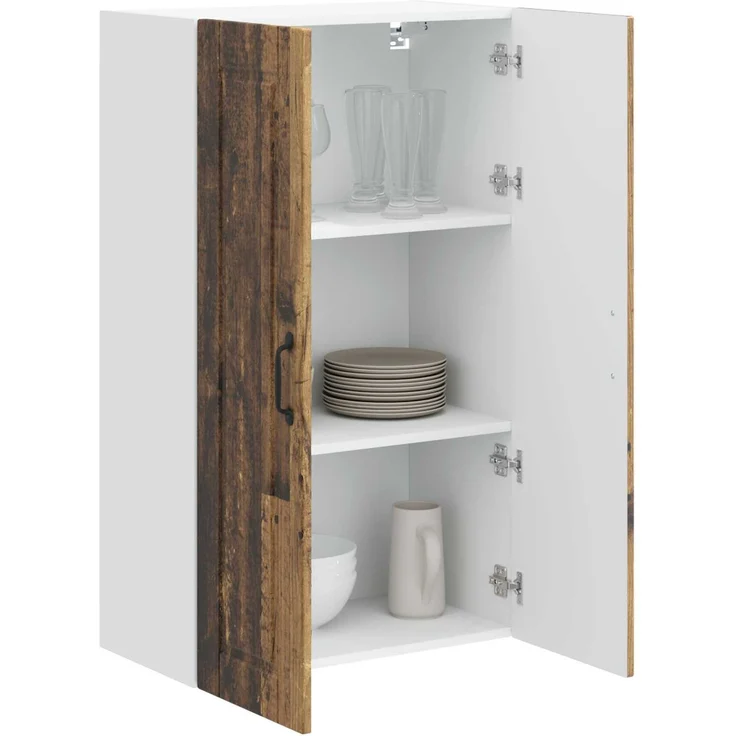 vidaXL Wandschrank PORTO Altholz 60 x 31 x 100 cm Holzwerkstoff 885493 – Bild 3