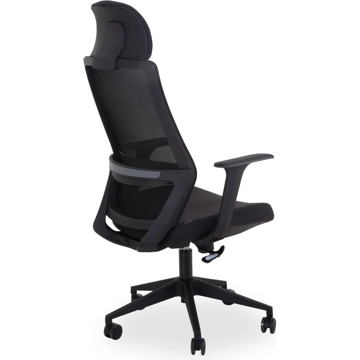 Drehstuhl HARPER ALWAR BHT 61x120x62 cm schwarz Chefsessel Bürostuhl Schreibtischstuhl Bürosessel – Bild 3