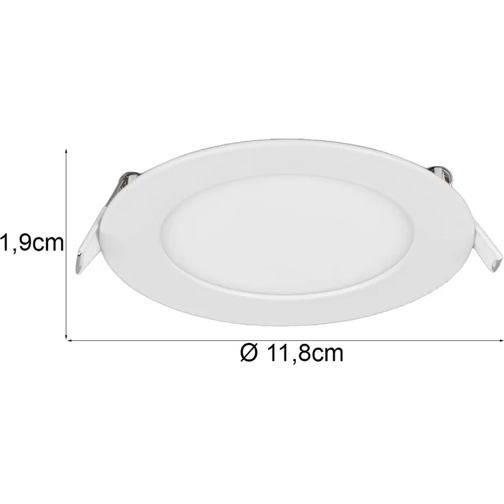 LED Einbaustrahler KIBO 230V mit 3 Lichtfarben inklusive Tageslichtweiß, Ø 12cm – Bild 3