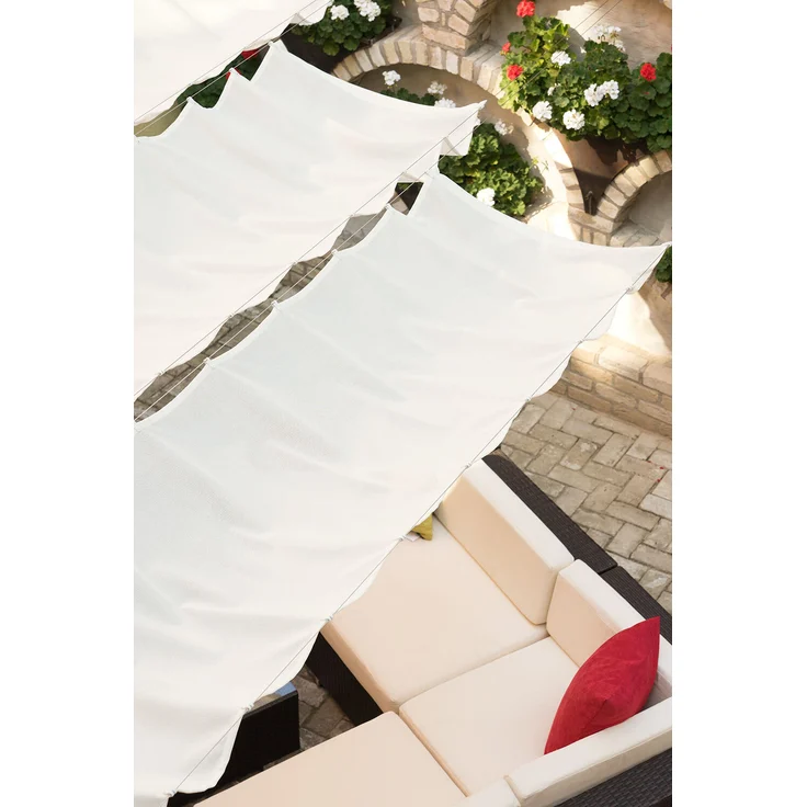 Sonnensegel Lysel Netty weiß (BxH) 80 x 280 cm – Bild 7