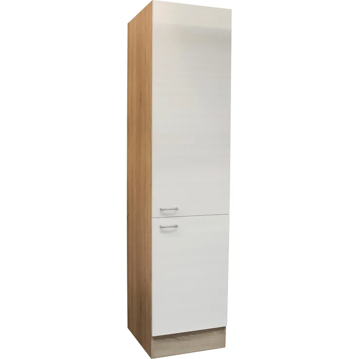 Vorratsschrank >Ailina< in Sonoma-Eiche / weiß - 50x211x56 (BxHxT) – Bild 2