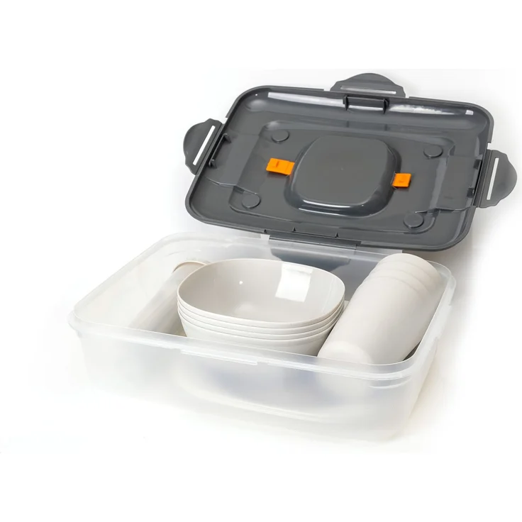 Platinet Kompakt Geschirrset für Camping und Wohnmobil – Bild 4
