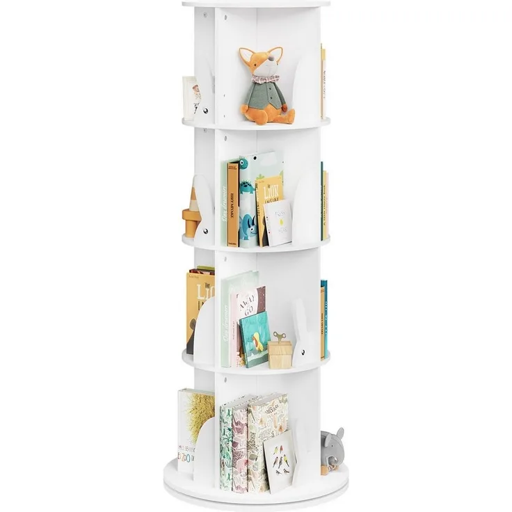 Woltu Kinderregal, 1-tlg, Bücherregal Kinder, drehbar, 360° drehbar