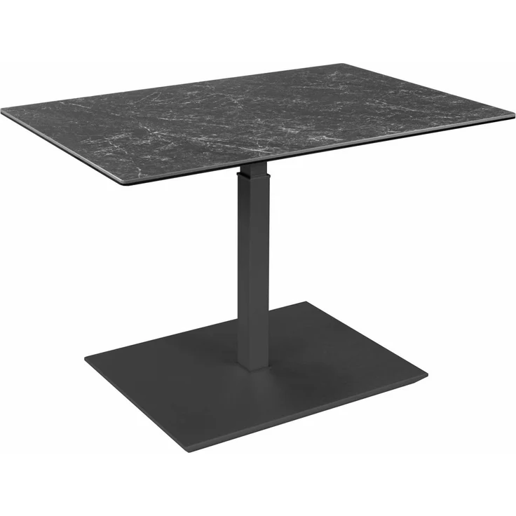 Couchtisch höhenverstellbar Chapa 90x47x60 Glas Anthrazit/Keramik Nero – Bild 2