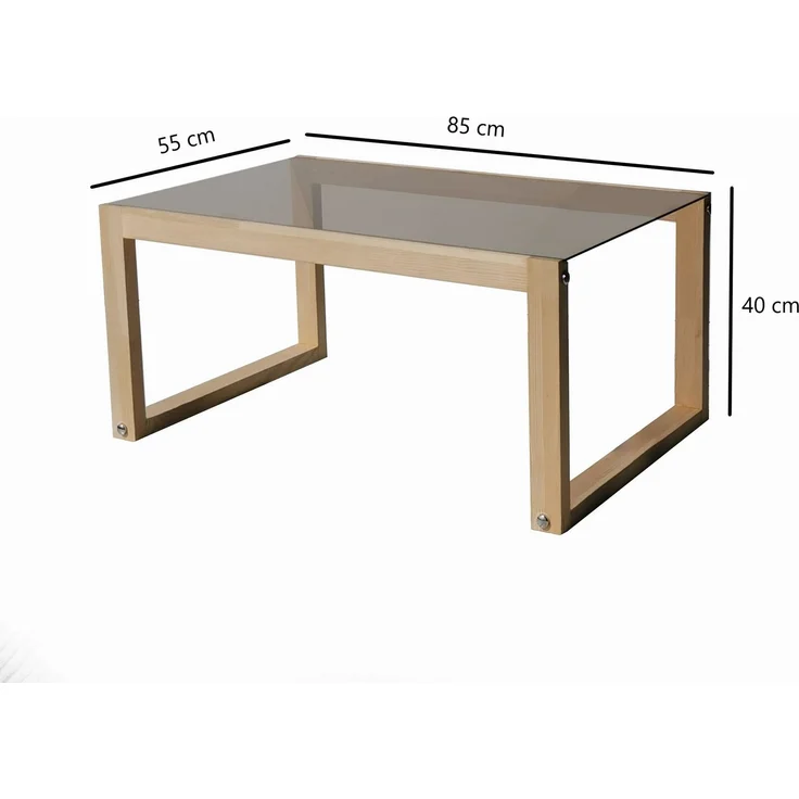 Skye Decor 'Via - Natural' Couchtisch, Natur, 85 x 40 x 55 cm – Bild 9