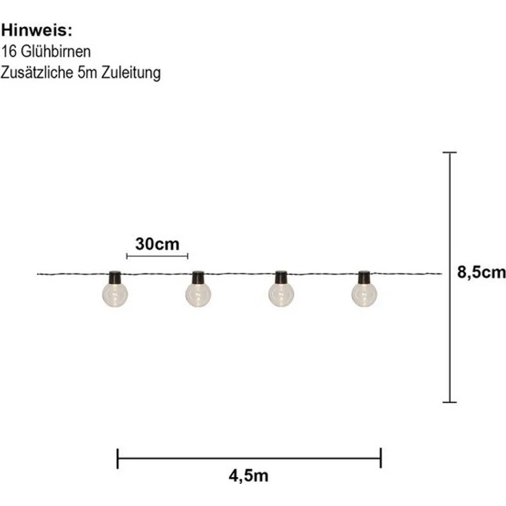 LED-Party-Lichterkette "Partylights 60mm" – Bild 3