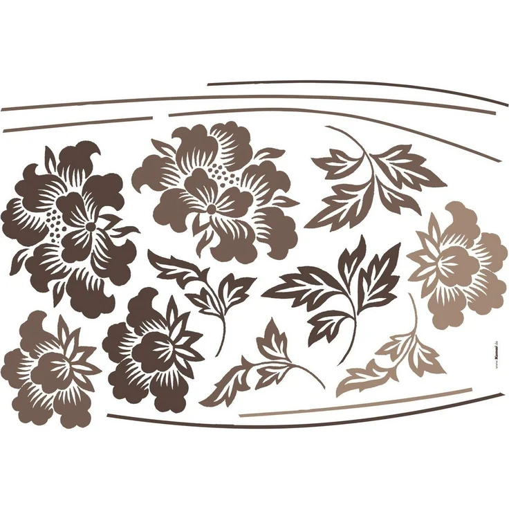 Komar Wandtattoo Grace - Größe 100 x 70 cm (6 St), selbstklebend, Wandsticker – Bild 4