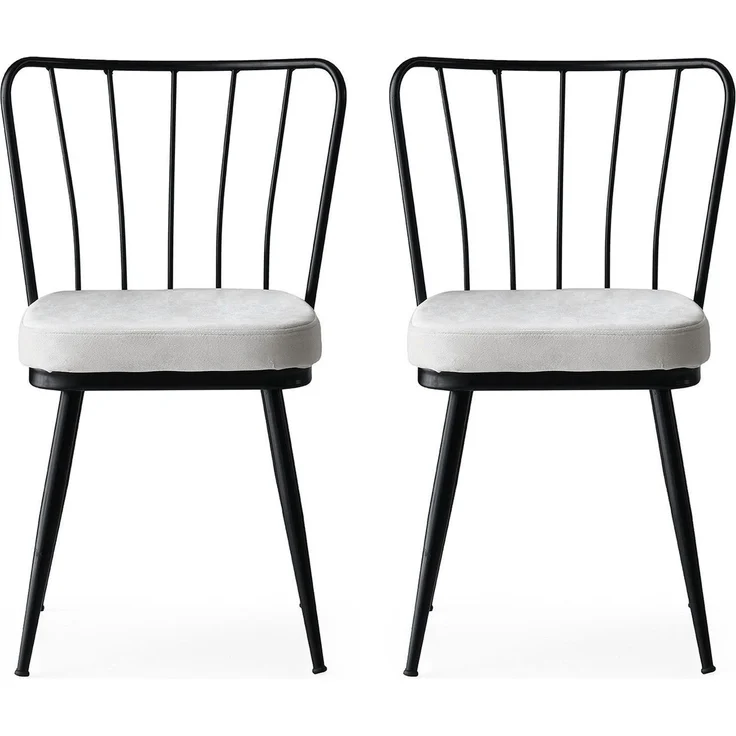 Skye Decor 'Yıldız -940 V2' Stuhlset (2-teilig), Schwarz, 43 x 82 x 42 cm – Bild 1