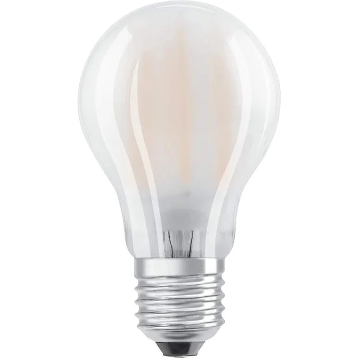 OSRAM Filament LED Lampe mit E27 Sockel, klassiche Birnenform, Kaltweiss (4000K), 7 W, Ersatz für 60-W-Glühbirne, matt, LED Filament CLASSIC A – Bild 1