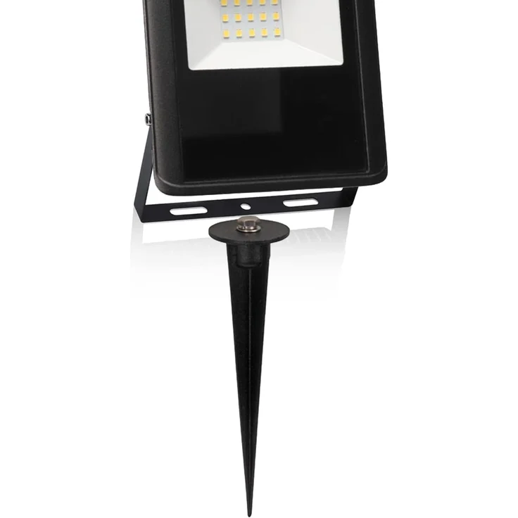 10 Watt LED Strahler SET Montagehalterung & Erdspieß, Neutralweiß, IP65, 11x13cm – Bild 6
