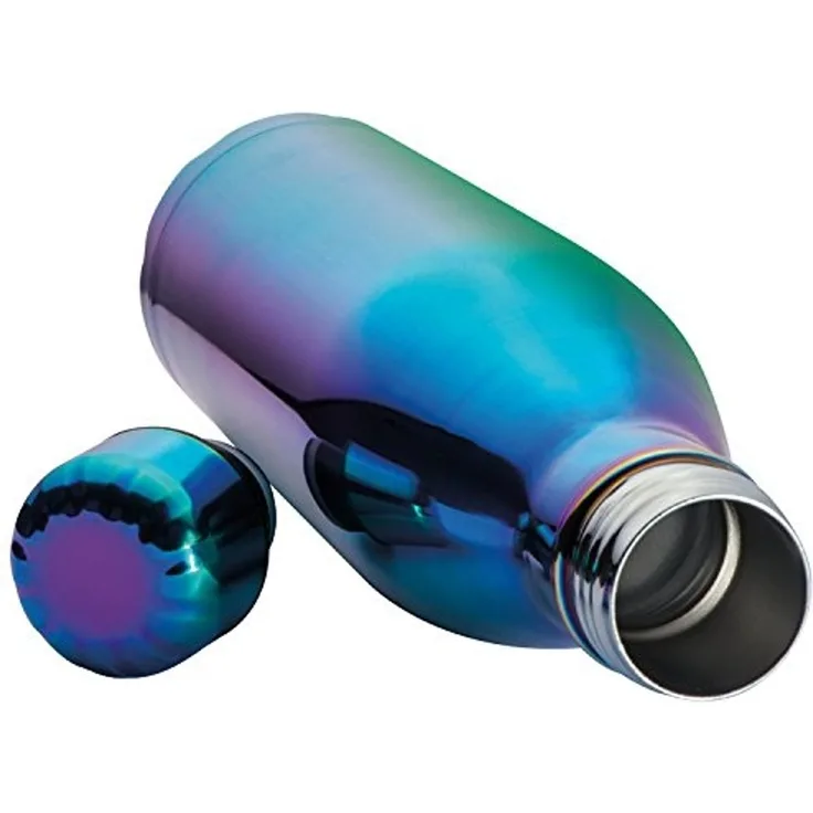 Macma Trinkflasche Edelstahl Trinkflasche / im Licht mit Regenbogenfarbeneffekt / 800ml