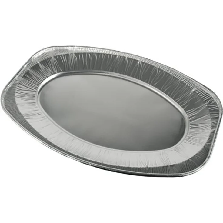 10 Servierplatten, Alu oval 43 cm x 29 cm – Bild 1