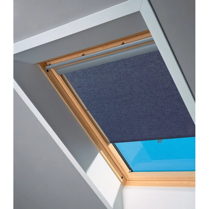 Dachfensterrollo mit Haltekrallen RHL FK00/CK00/MK00/SK00 9050, VELUX, Lichtschutz, ohne Bohren, freihängend, VELUX »Pick & Click!«, Lichtregulierung und Privatsphäre – Bild 2