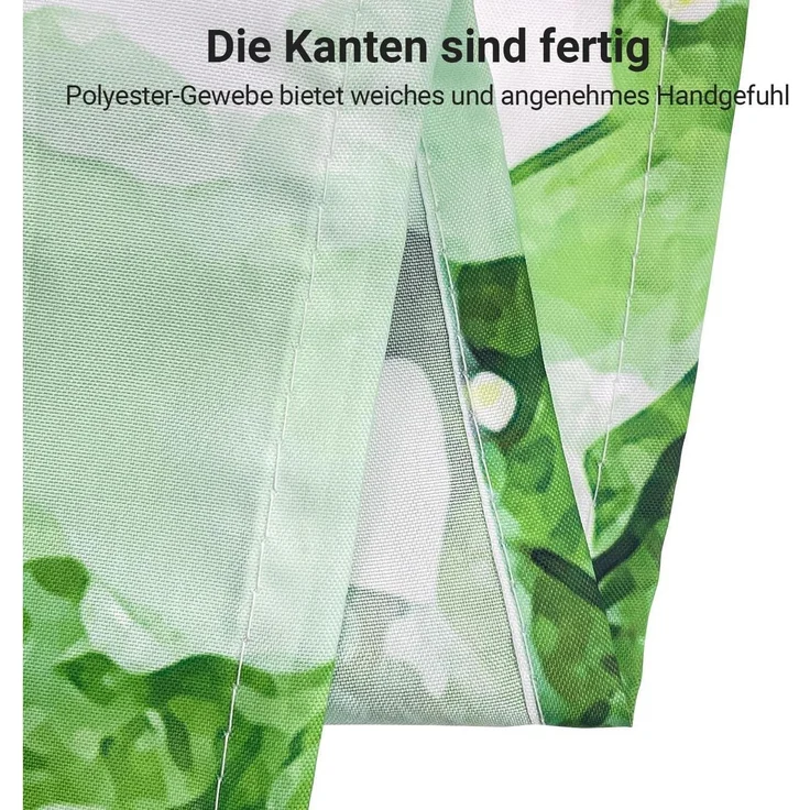 Duschvorhang Blumen 100x200cm Antischimmel Textil Wasserabweisend Badevorhang – Bild 5