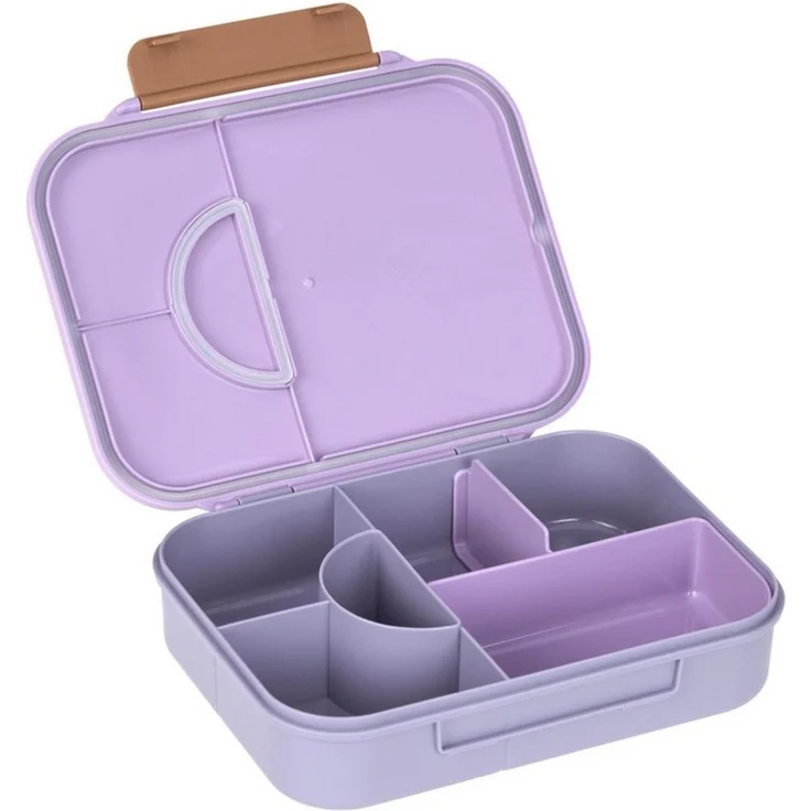 LÄSSIG Lunchbox Lässig Brotdose Kinder - Bento Lunchbox Little Gang Heart, lilac – Bild 3