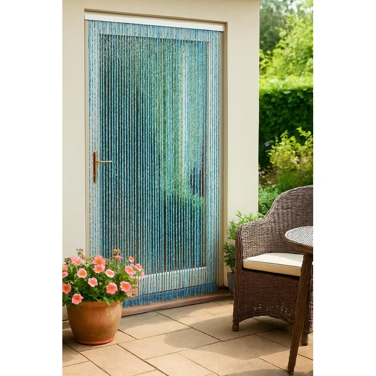 Kobolo Türvorhang Perlenvorhang RAINBOW 90x200 cm - Kunststoff bunt (1 St), Ösen – Bild 2