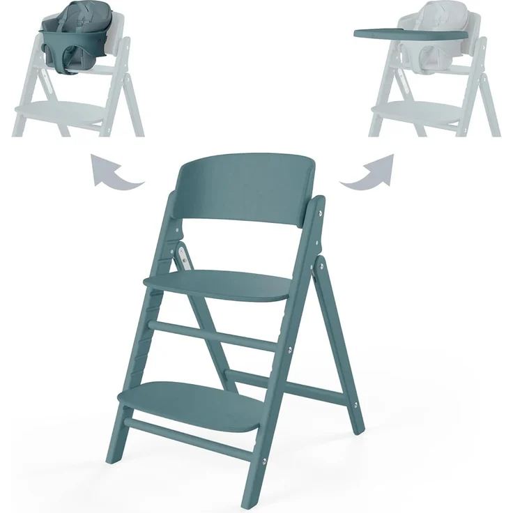Cybex Click & Fold 3-in-1 Hochstuhl (inkl. Babyset und Tablet) Stone Blue – Bild 1