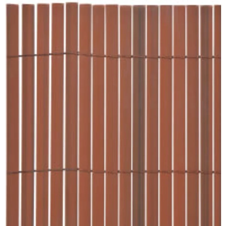 vidaXL Gartenzaun Doppelseitig 90x400 cm Braun 317149 – Bild 5