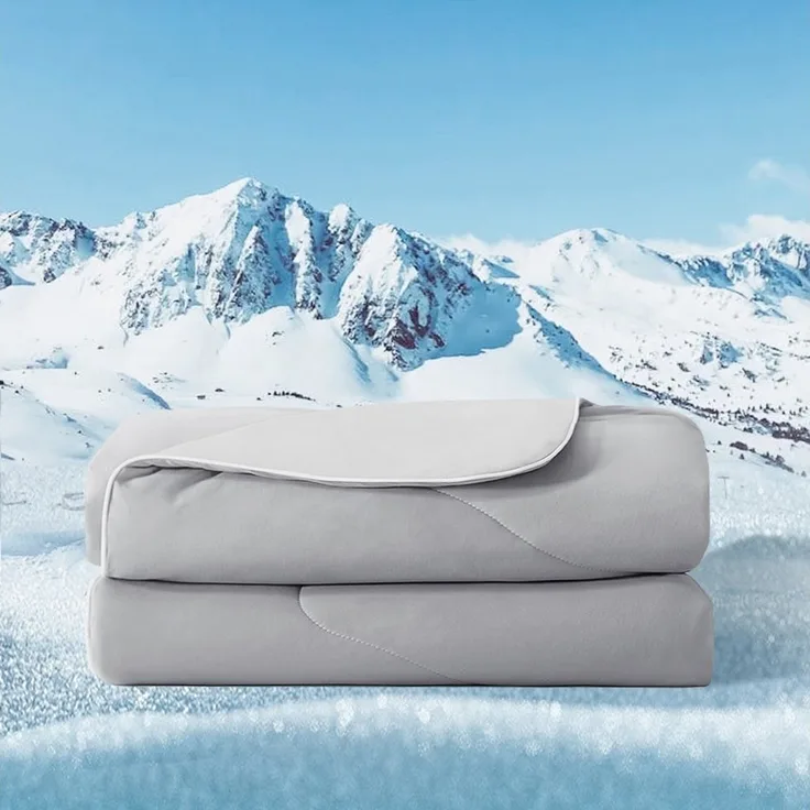 Elemuse Sommerbettdecke Kühldecke Sommerdecke, Selbstkühlende Atmungsaktive Extraleicht Decke, Füllung: 30% Lenzing Tencel und 70% Polyester (63% Polyester und 37% SORONA), Kühlfaser Wohndecke für Sommer, OEKO-TEX®