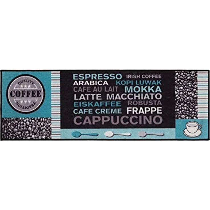 Andiamo Küchenläufer Cafe Creme, rechteckig, Höhe: 4 mm, Motiv Kaffee, mit Schriftzug, Größe 50x150 cm, Küche – Bild 2