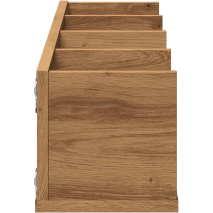vidaXL CD-Wandregal Artisan-Eiche 100x18x18 cm Holzwerkstoff 855951 – Bild 4