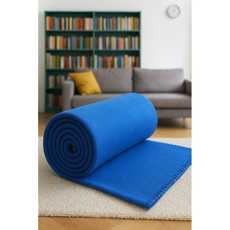 Wohndecke Luxus Fleecedecke Kuscheldecke Größe 130x170 cm Farbe blau, Betz – Bild 2