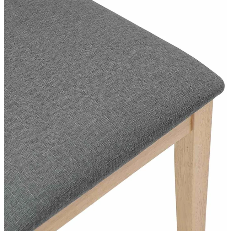 vidaXL Esszimmerstühle mit Kissen 2 Stk. Massivholz Gummibaum 4102480 – Bild 7