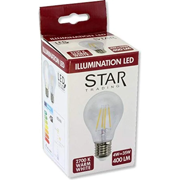 LED-Leuchtmittel ,Clear', E27, 4W, 470lm, Birnenform, warmweiß – Bild 4