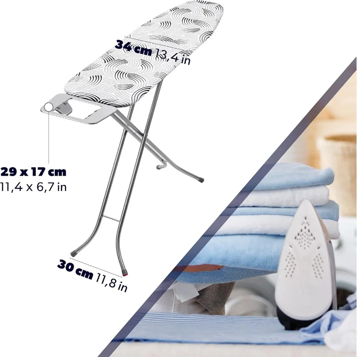 KADAX Bügelbrett mit Halter Eisen klappbar Standard 114x34cm – Bild 7