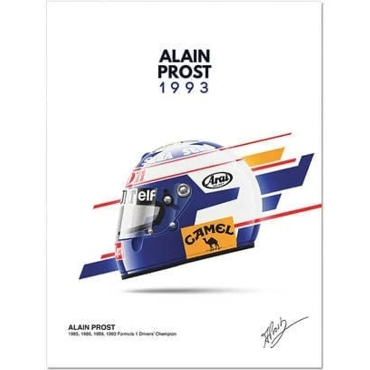 Poster Formel 1 Helme Rennfahrer Unterschriften · Deko Print ohne Rahmen - E / 50x70 cm – Bild 9