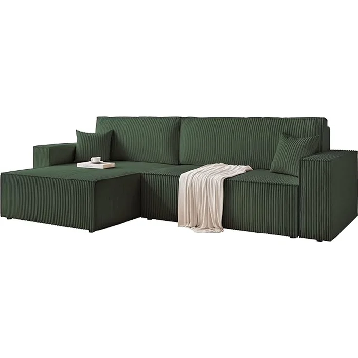 XL-Ecksofa für das Wohnzimmer mit Schlaffunktion und Stauraum – Bild 4