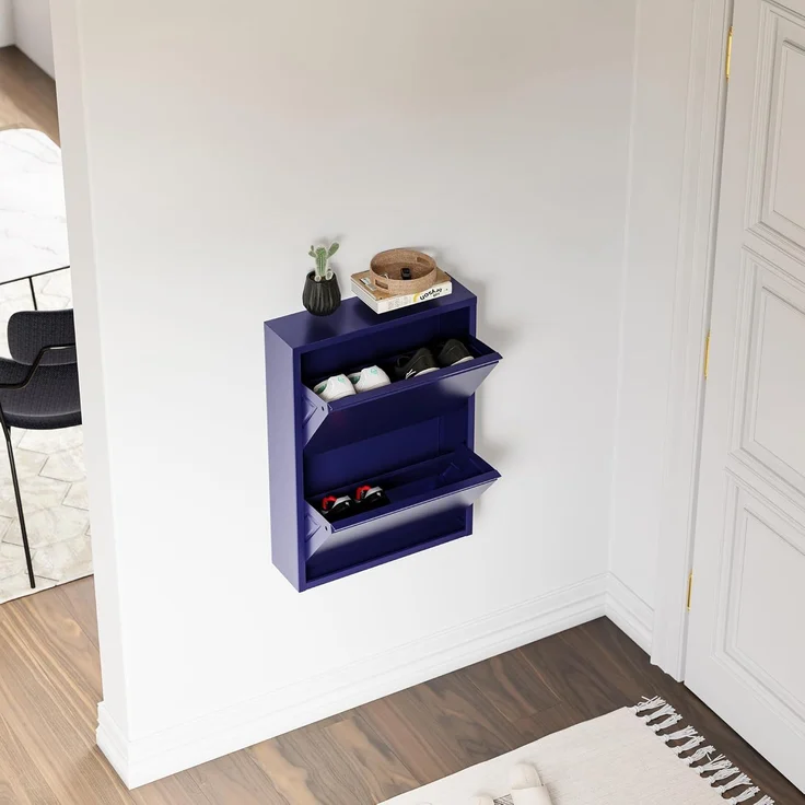 Schuhkipper Sokndal mit 2 Klappen Nachtblau [en. casa] – Bild 7