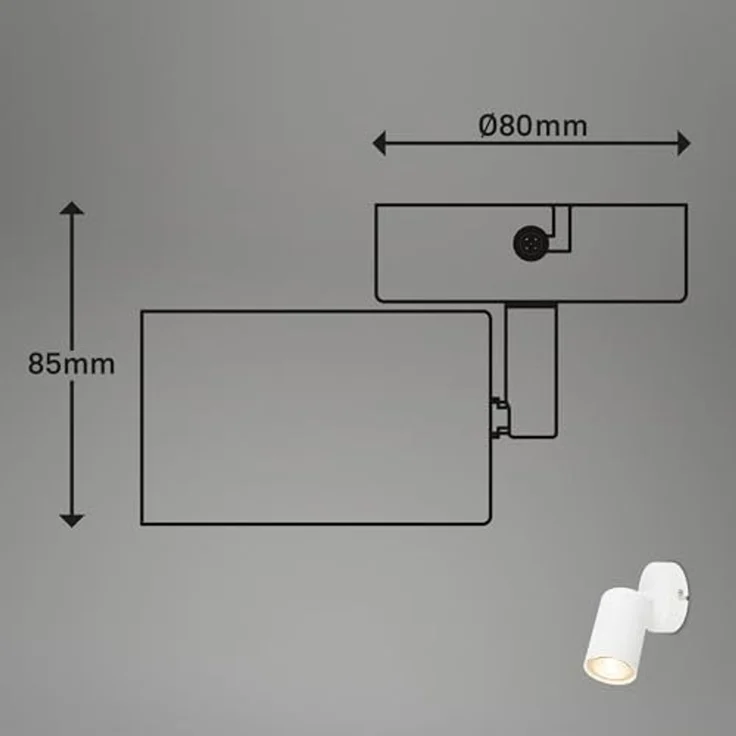 Briloner Leuchten LED Wandstrahler TIB 2386026 – Bild 6