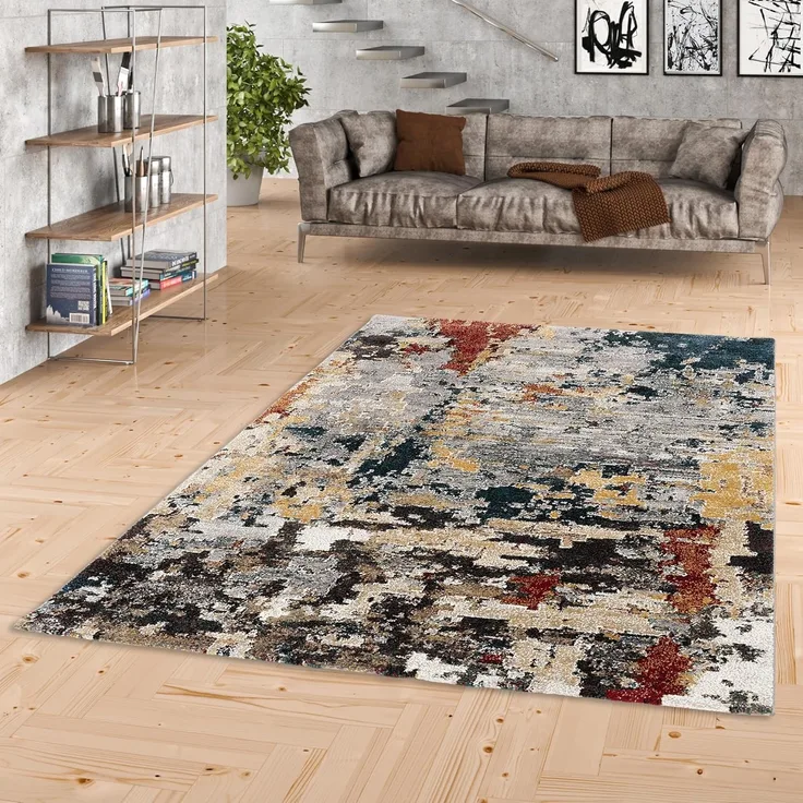 Pergamon Designteppich Designer Teppich Maui Modern Mix Verlauf, Rechteckig, Höhe: 13 mm