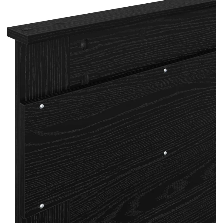 vidaXL Bettrahmen Schwarz 100 x 200 cm Massives Kiefernholz 3409792 – Bild 10
