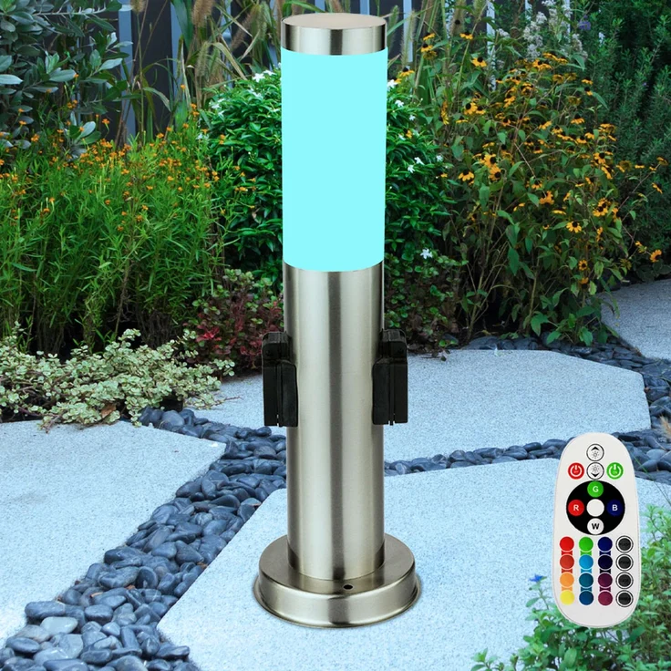 Elegante RGB LED Stehleuchte für den Außenbereich – Bild 4