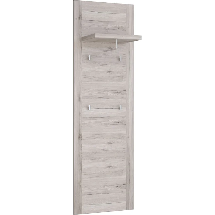 Garderobenpaneel >PORTLAND< in Sandeiche - 61,6x198,3x34,1cm (BxHxT) – Bild 2