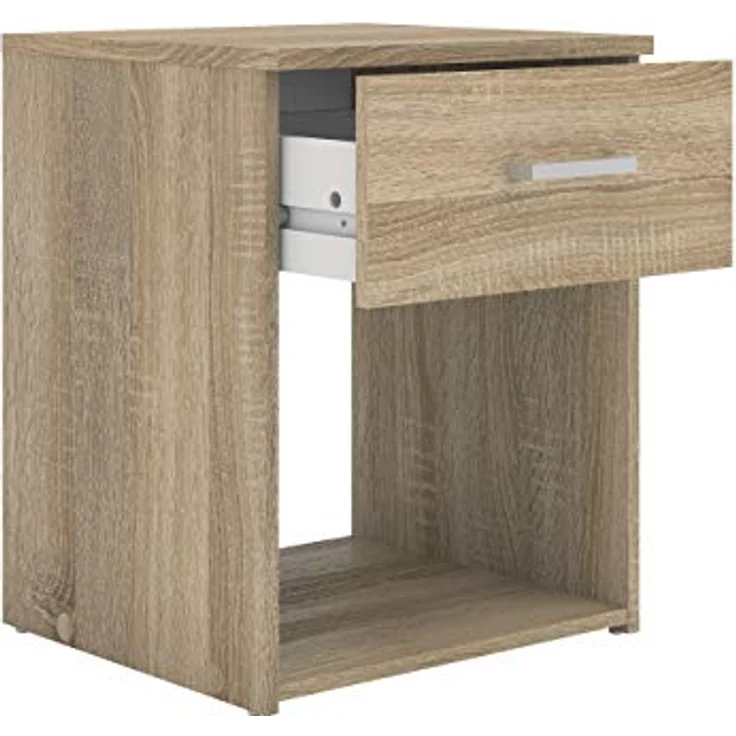 Nachttisch, Eichenfarbe, Maße 37,6 x 47,5 x 35,95 cm – Bild 7