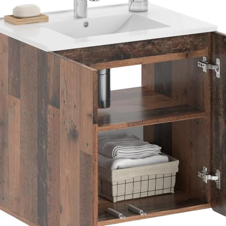 Vichy Badmöbel-Set Izan, 2-teilig, Oldstyle, mit Waschbeckenunterschrank und Spiegelschrank, funktional und elegant – Bild 5