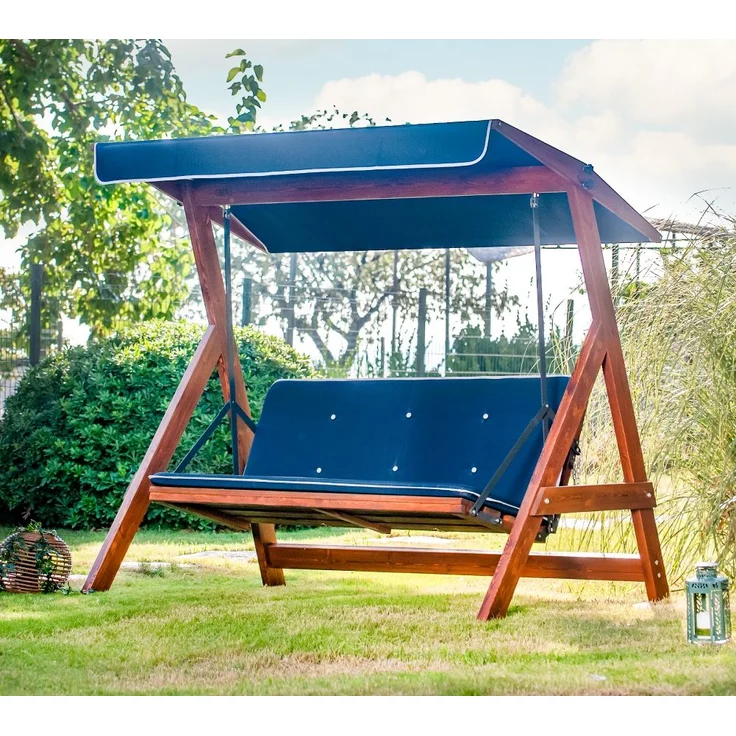 Westmann Holz Hollywoodschaukel Roma 2000 | Blau |